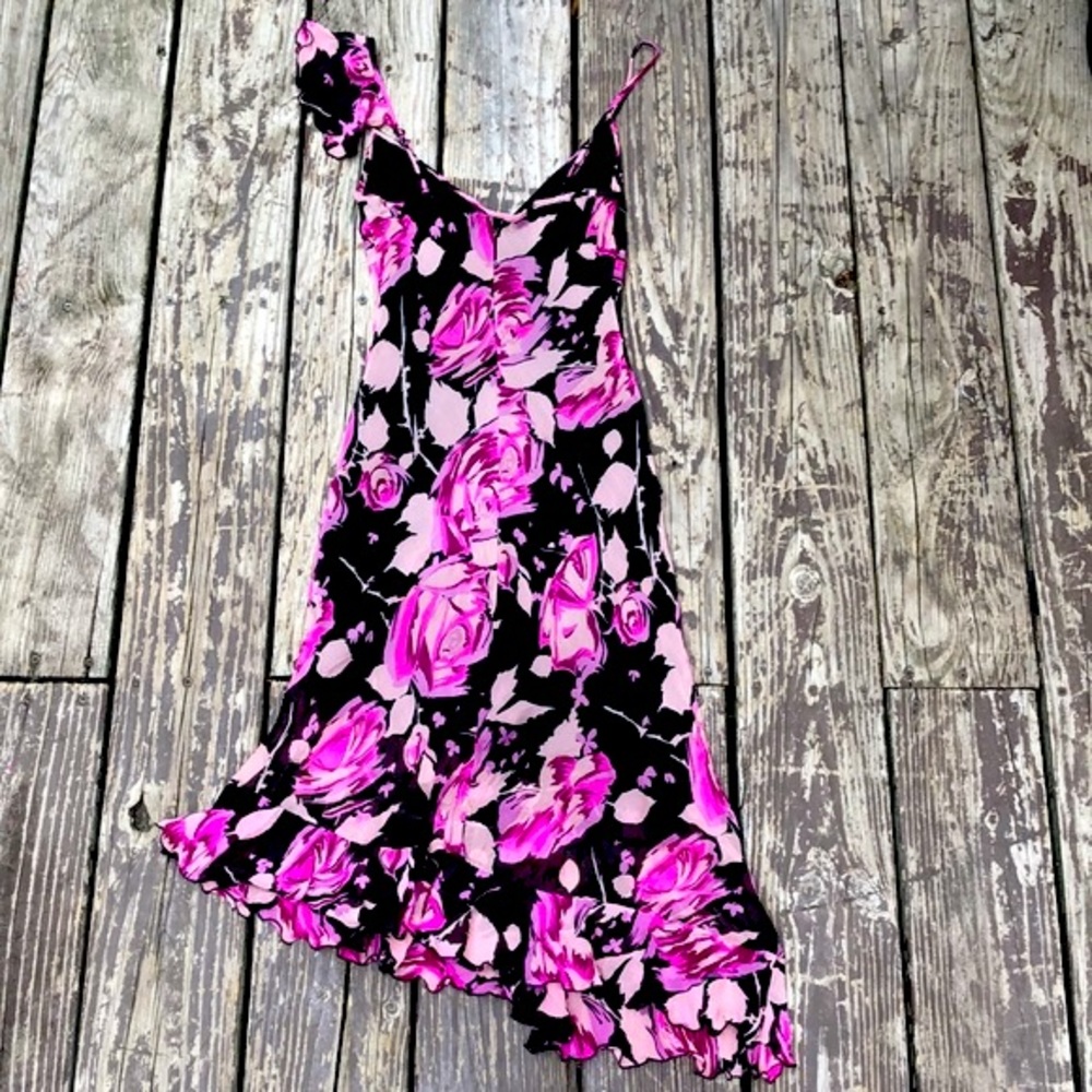 Beautiful Betsey Johnson midi  asymmetrical dress